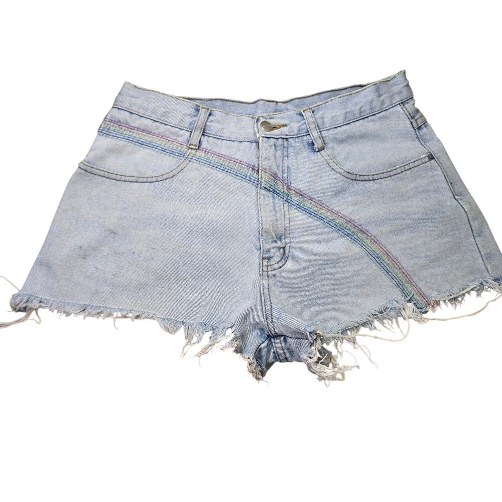Vintage Y2k Rainbow Shorts Zana-di Size 11/12